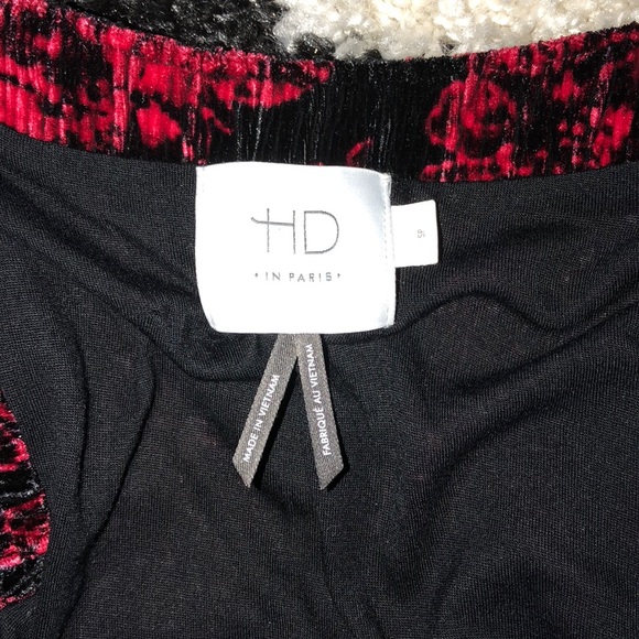 Red and black suede dress. Anthropology - Picture 4 of 4